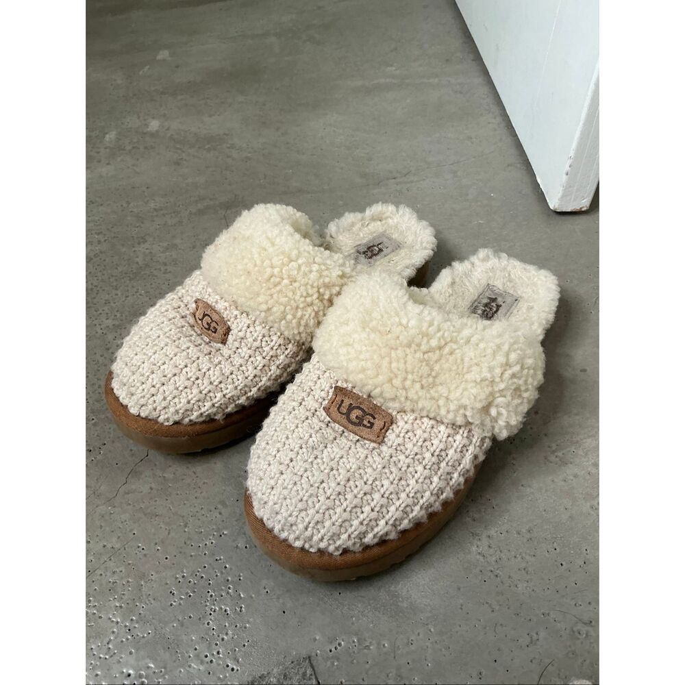 Ugg Cozy Knit Slippers | Cream in 9 - Picture 2 of 5